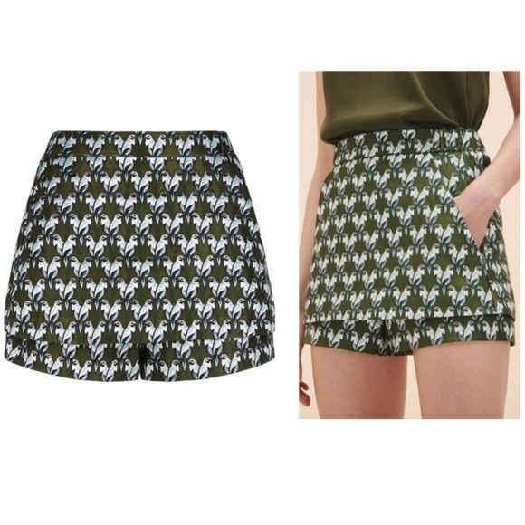 Maje parrot jacquard skort sz40
